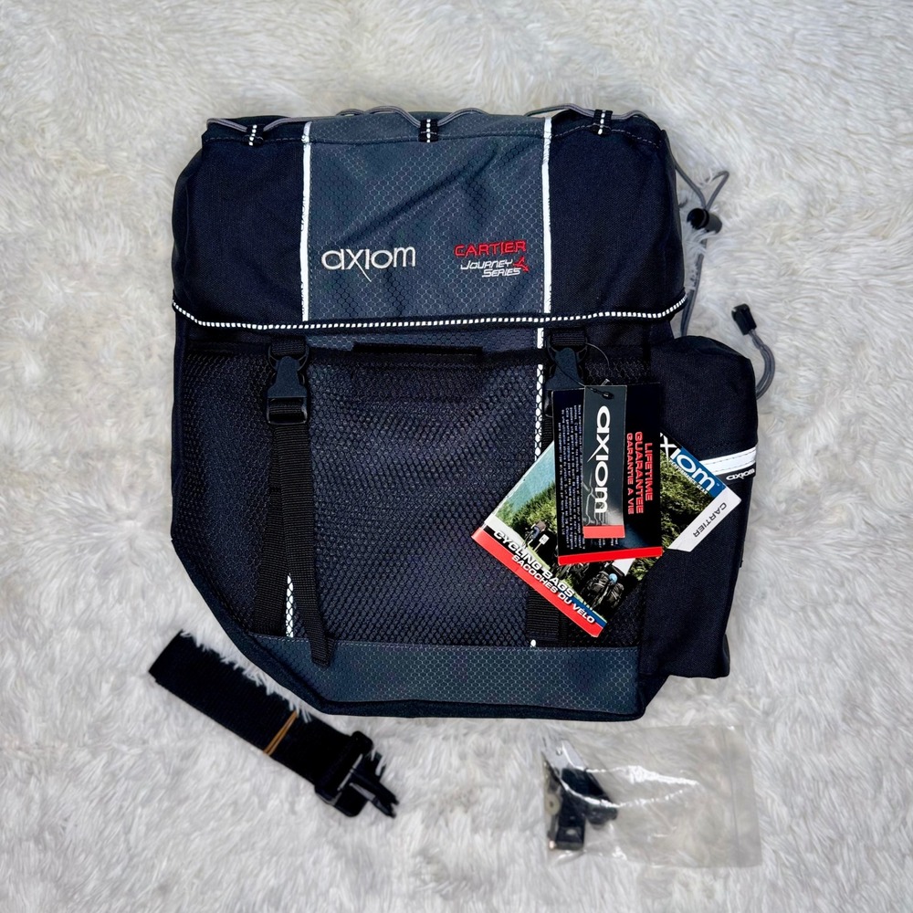 Axiom Cartier Journey Series Bike Rear Pannier Cycling‎ Bag Black